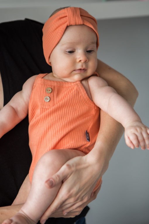 Body na ramiączkach dla niemowląt pomarańczowe